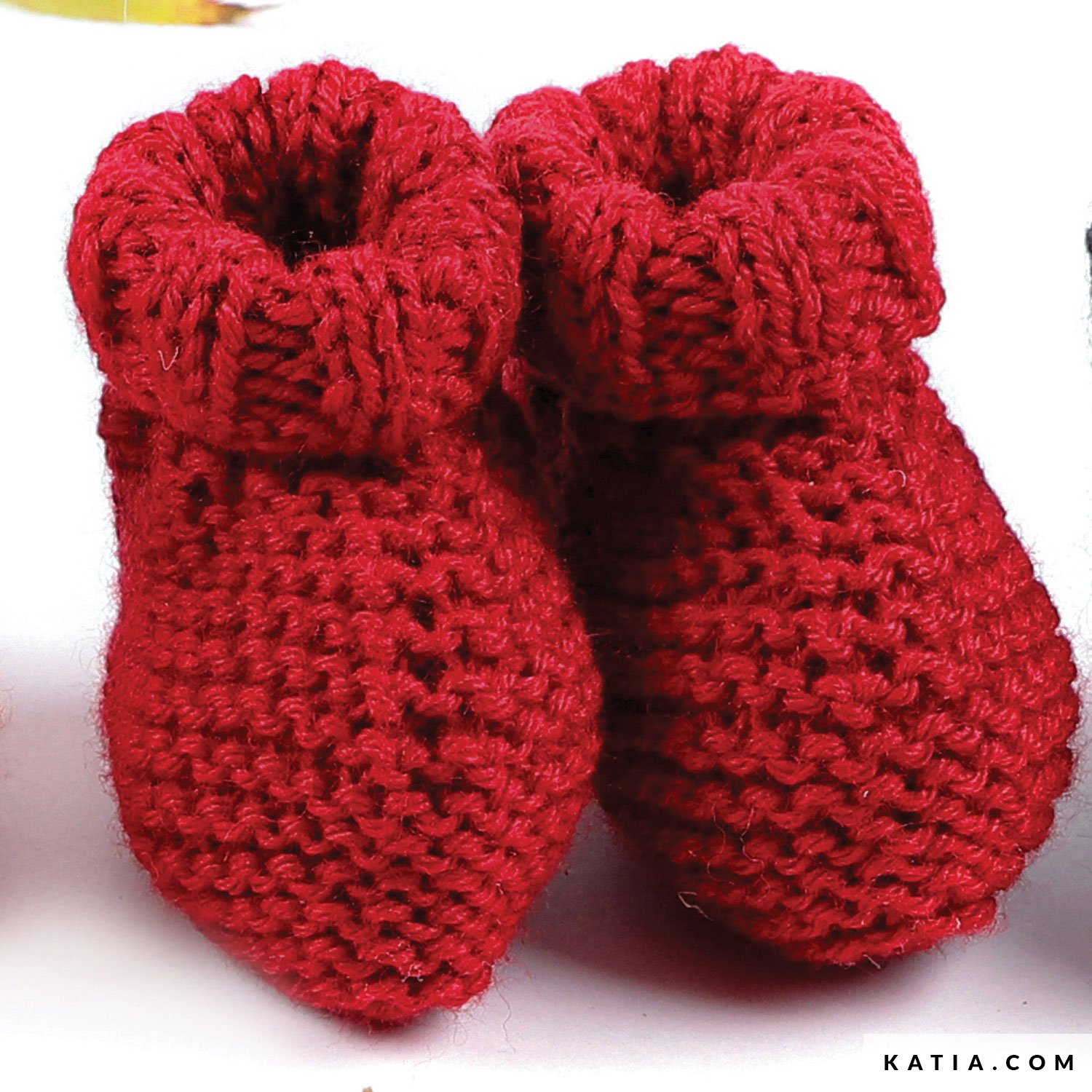 patron tejer punto ganchillo bebe patucos otono invierno katia 6039 23c g