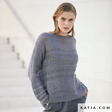 patroon breien haken dames trui herfst winter katia 6040 41 p