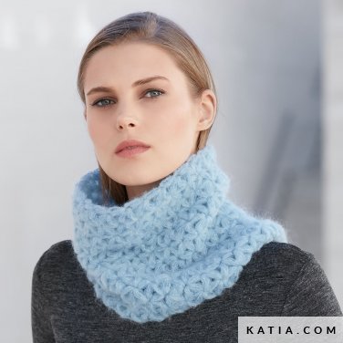 schema maglia uncinetto donna collo autunno inverno katia 6040 36 p