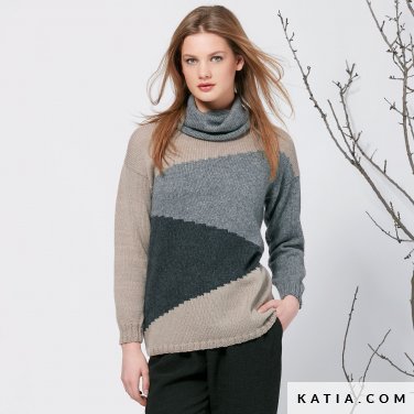 schema maglia uncinetto donna maglia autunno inverno katia 6040 17 p