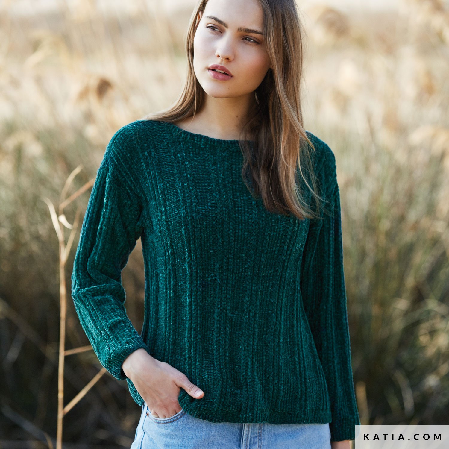 anleitung stricken hakeln damen pullover herbst winter katia 6053 17 g