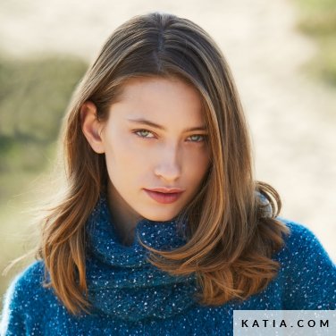 wzor dzianina szydelko kobieta szalik typu fular jesien zima katia 6053 22 p
