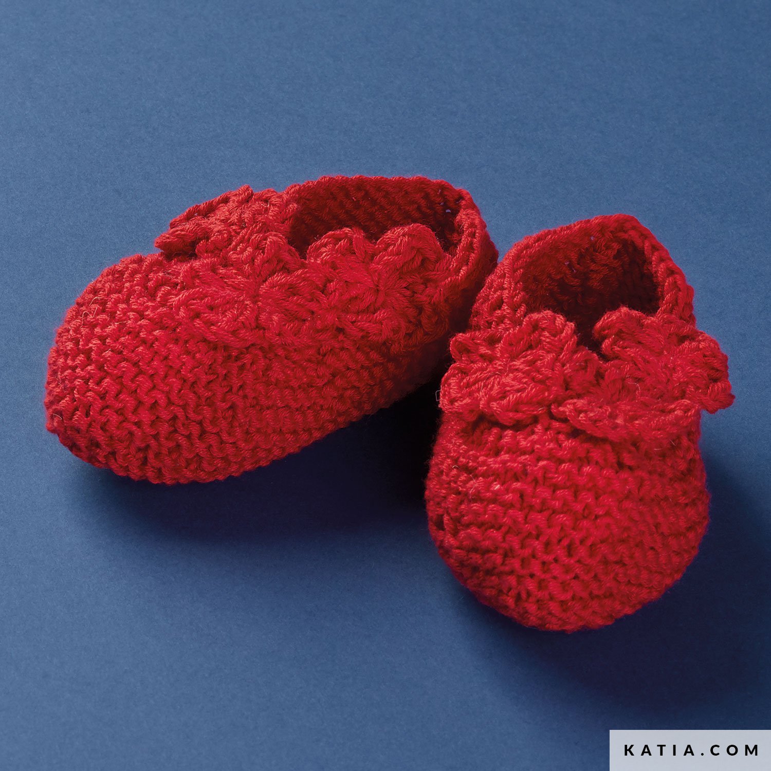 patron tejer punto ganchillo bebe zapatos primavera verano katia 6070 27b g