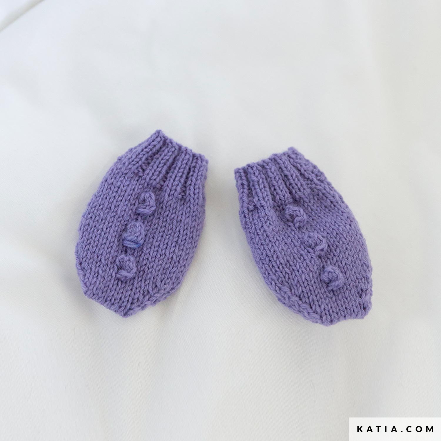 pattern knit crochet baby mittens autumn winter katia 6135 5 g