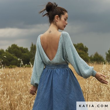 patroon breien haken dames trui lente zomer katia 6167 23 p