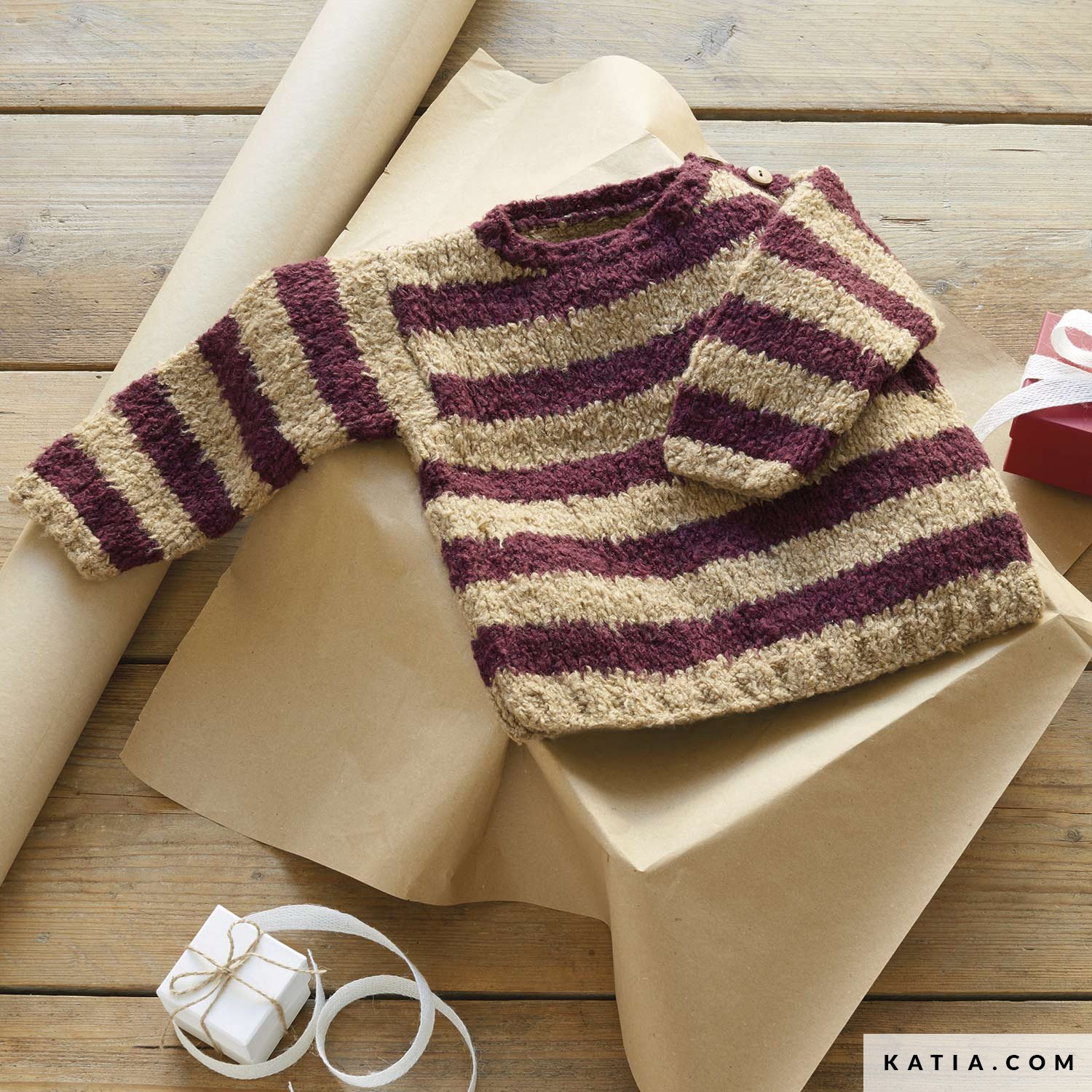 patroon breien haken baby trui herfst winter katia 6181 32 g