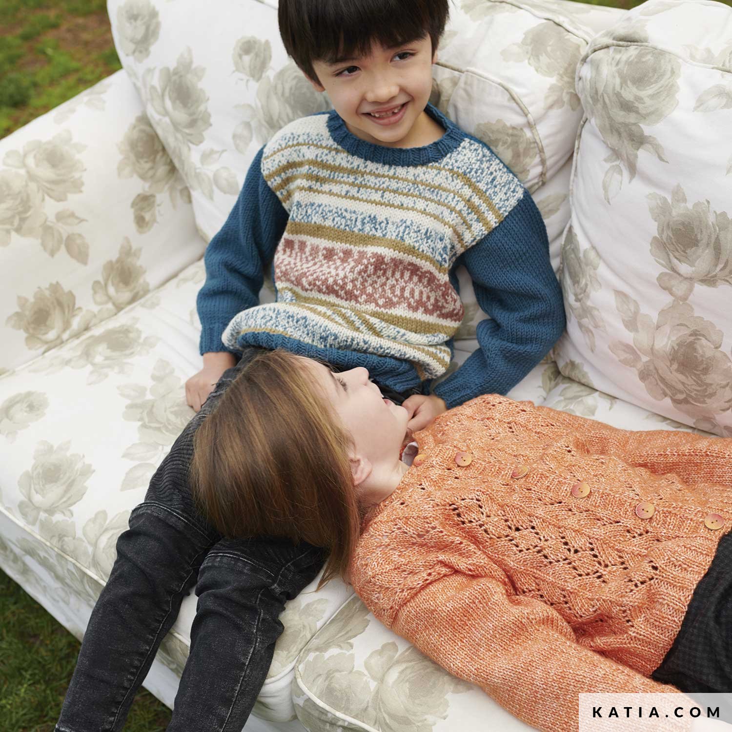 anleitung stricken hakeln kinder jacke herbst winter katia 6182 17 02 g
