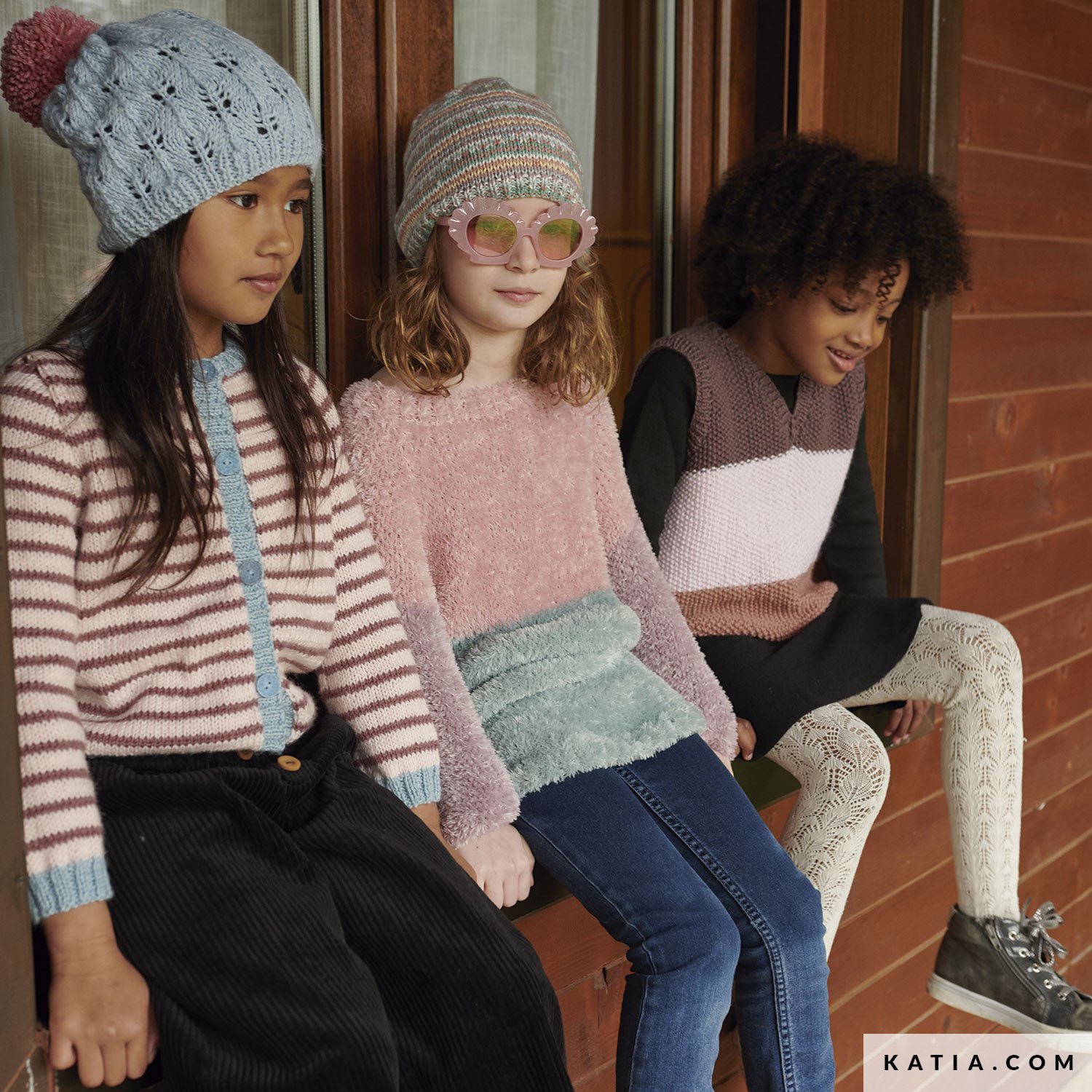 patroon breien haken kinderen muts herfst winter katia 6182 18 01 g