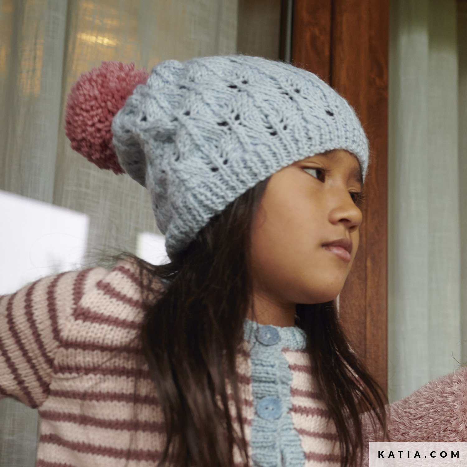 patroon breien haken kinderen muts herfst winter katia 6182 18 g