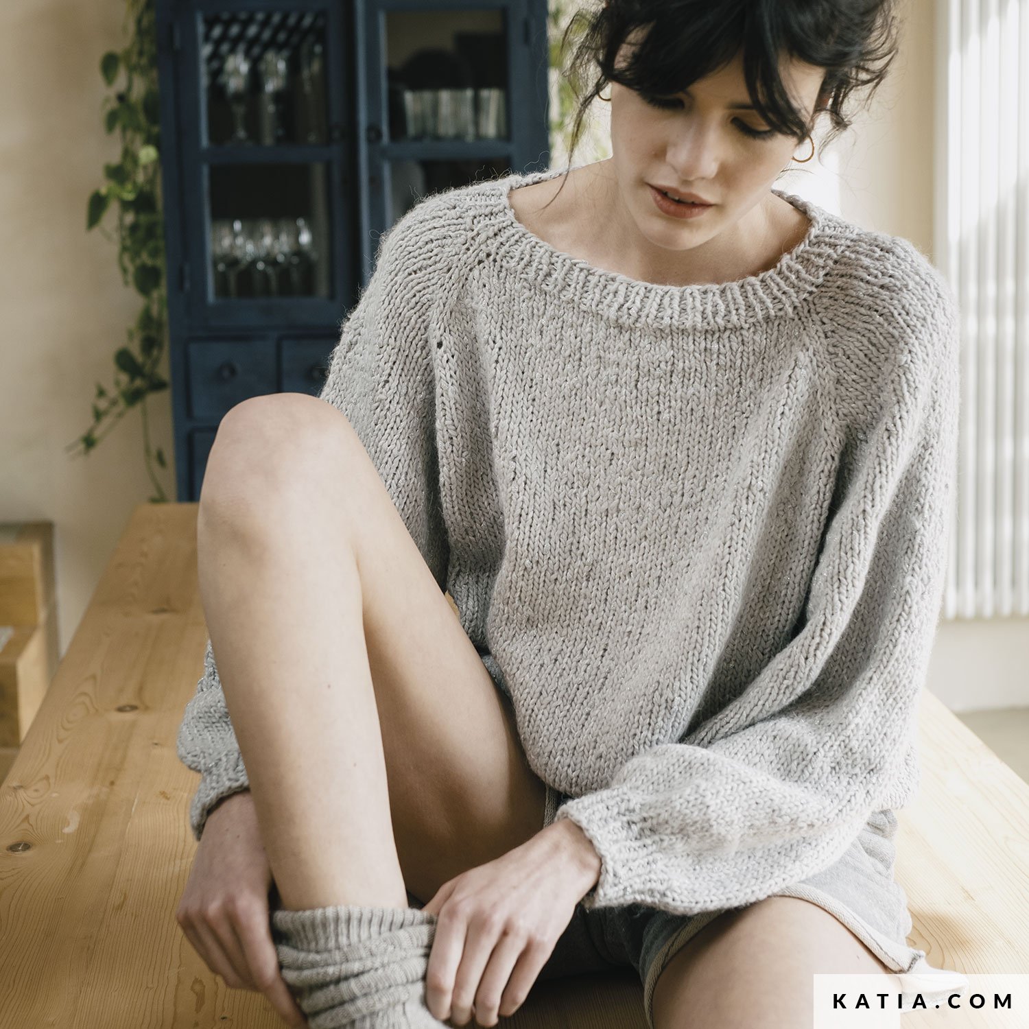 pattern knit crochet woman sweater autumn winter katia 6183 16 03 g
