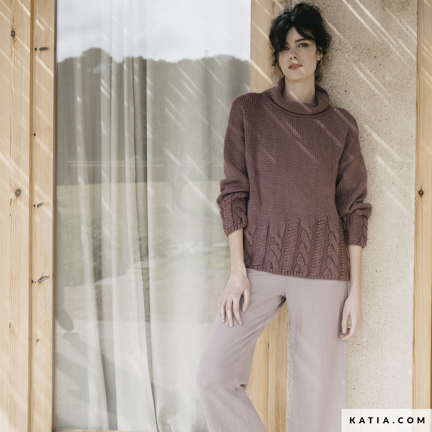 pattern knit crochet woman sweater autumn winter katia 6183 4 01 g