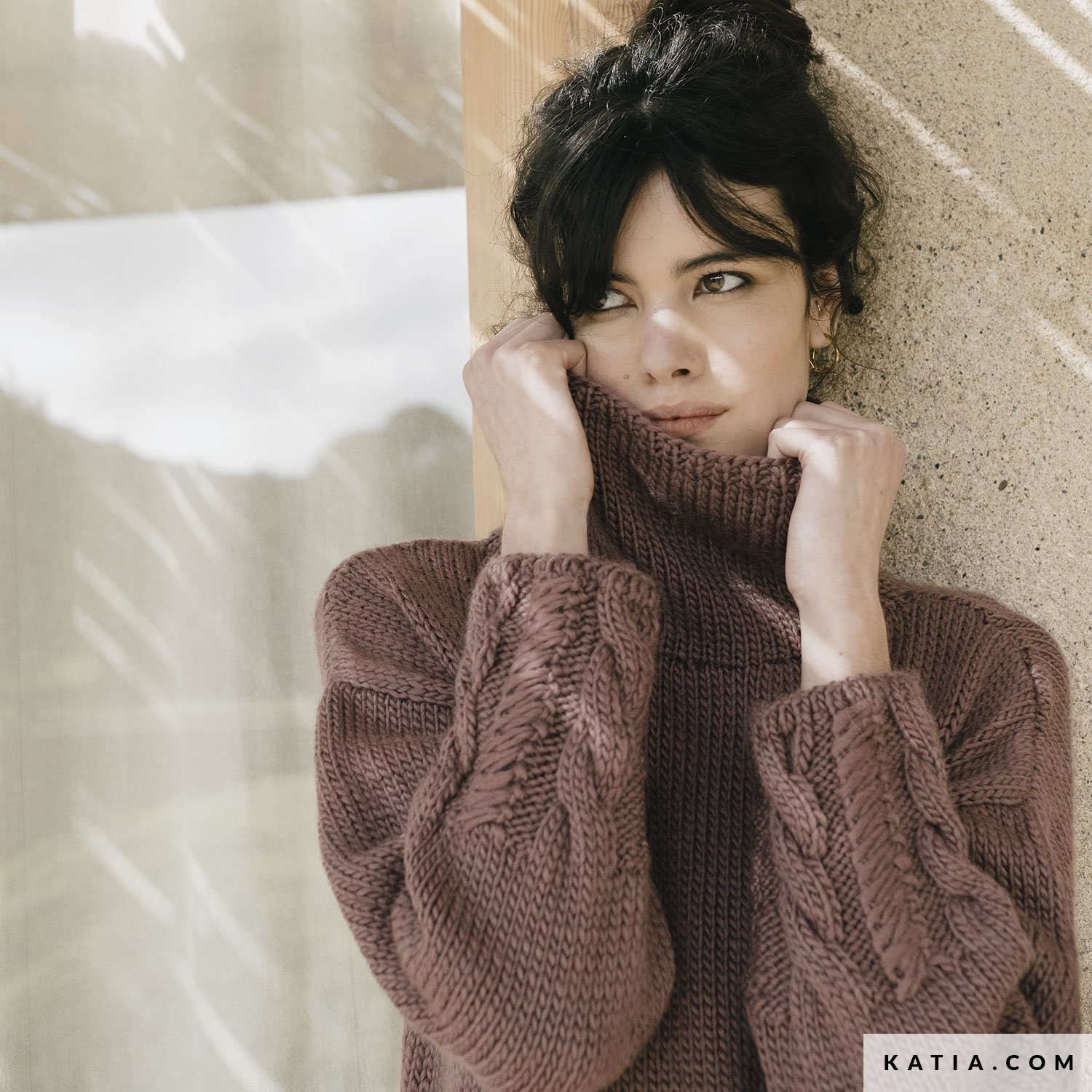 pattern knit crochet woman sweater autumn winter katia 6183 4 03 g