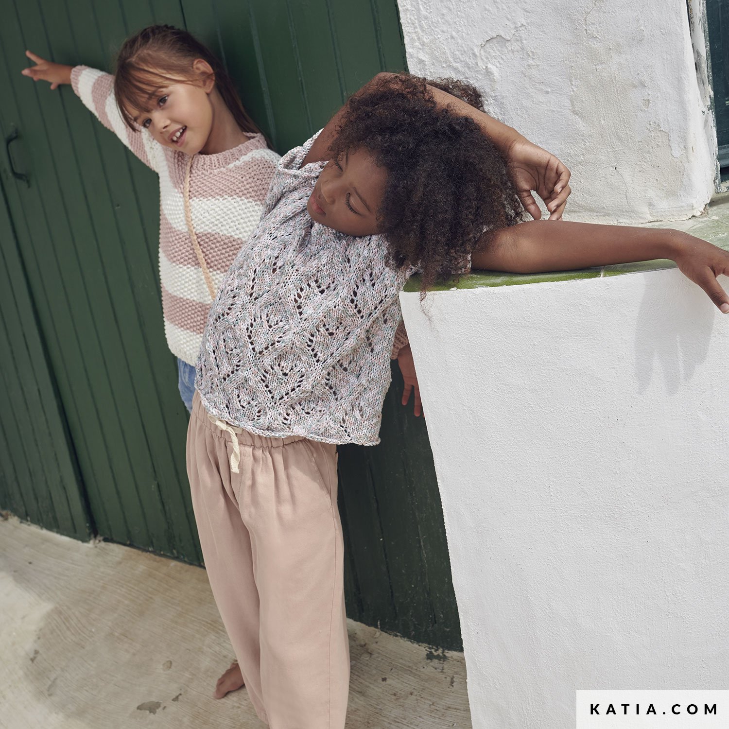 patron tricoter tricot crochet enfant pull printemps ete katia 6196 20 06 g