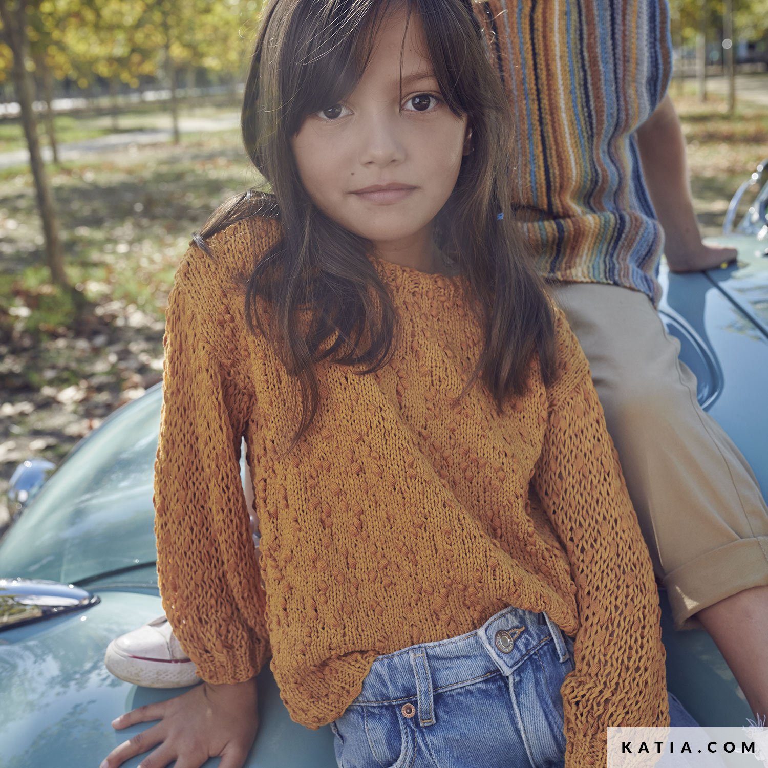 patron tricoter tricot crochet enfant pull printemps ete katia 6196 3 05 g