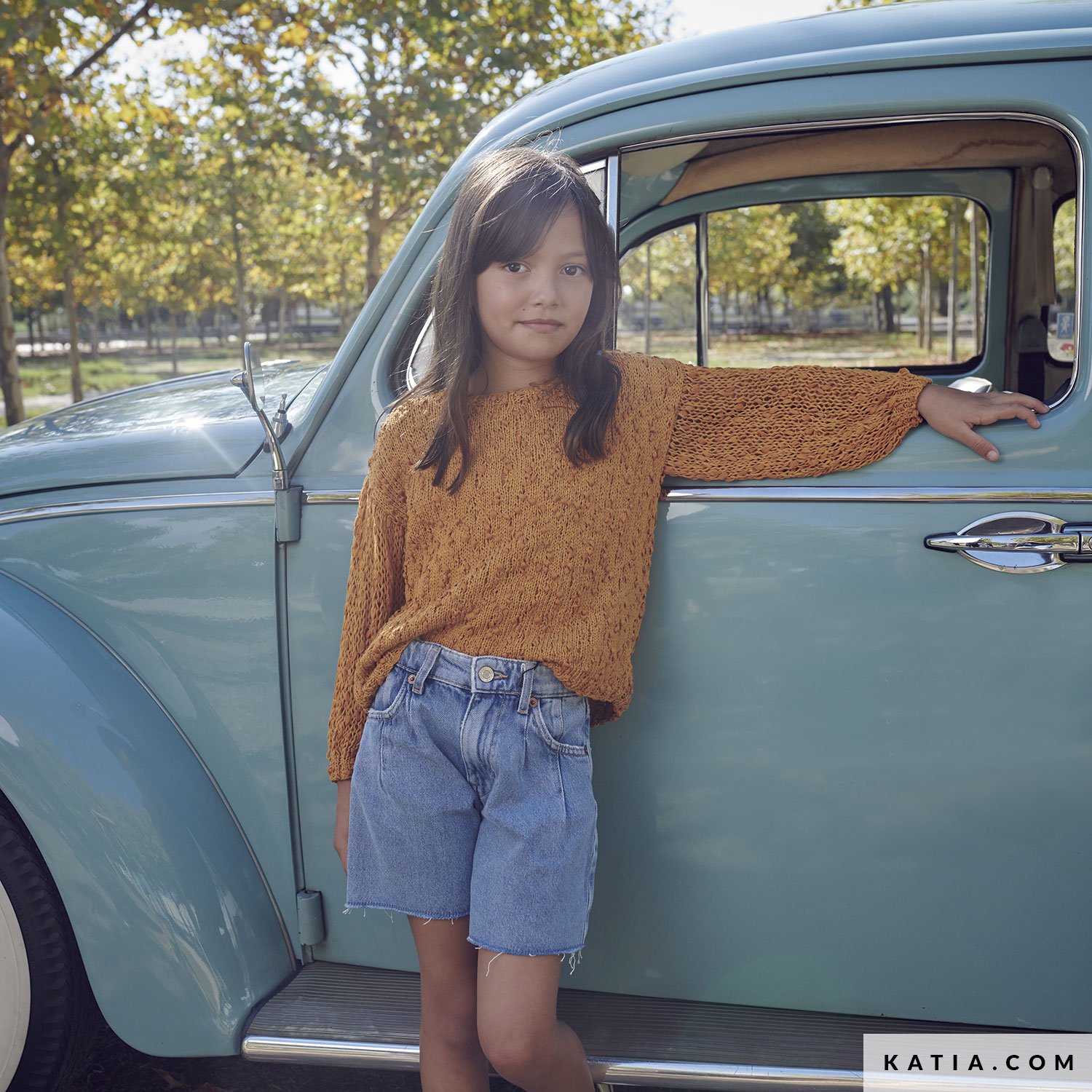 patron tricoter tricot crochet enfant pull printemps ete katia 6196 3 g