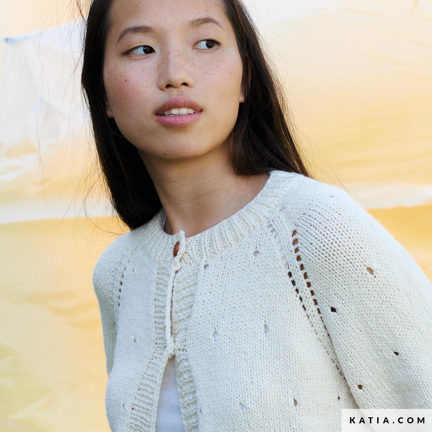 pattern knit crochet woman jacket spring summer katia 6221 3 03 g