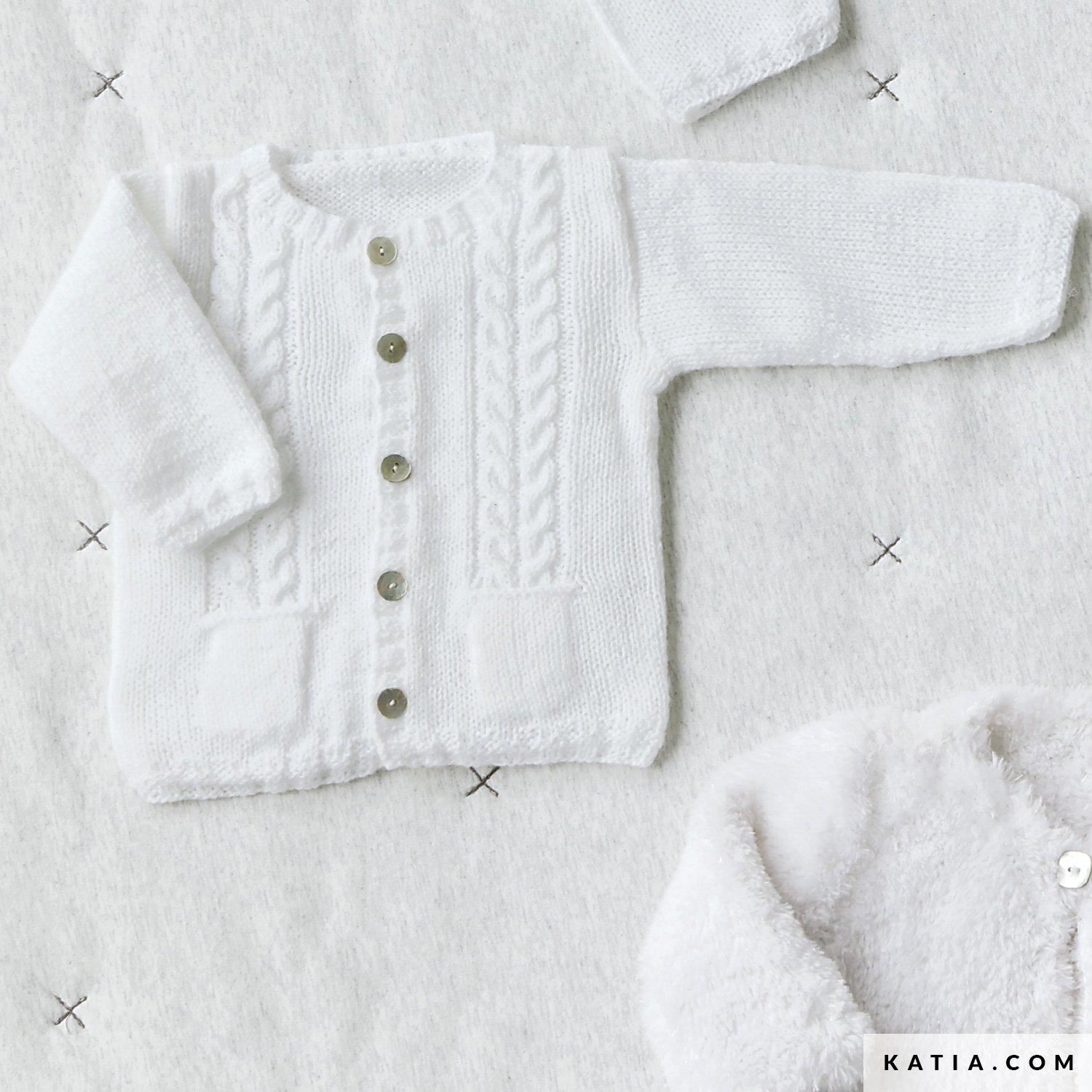 anleitung stricken hakeln baby jacke herbst winter katia 6230 4 g
