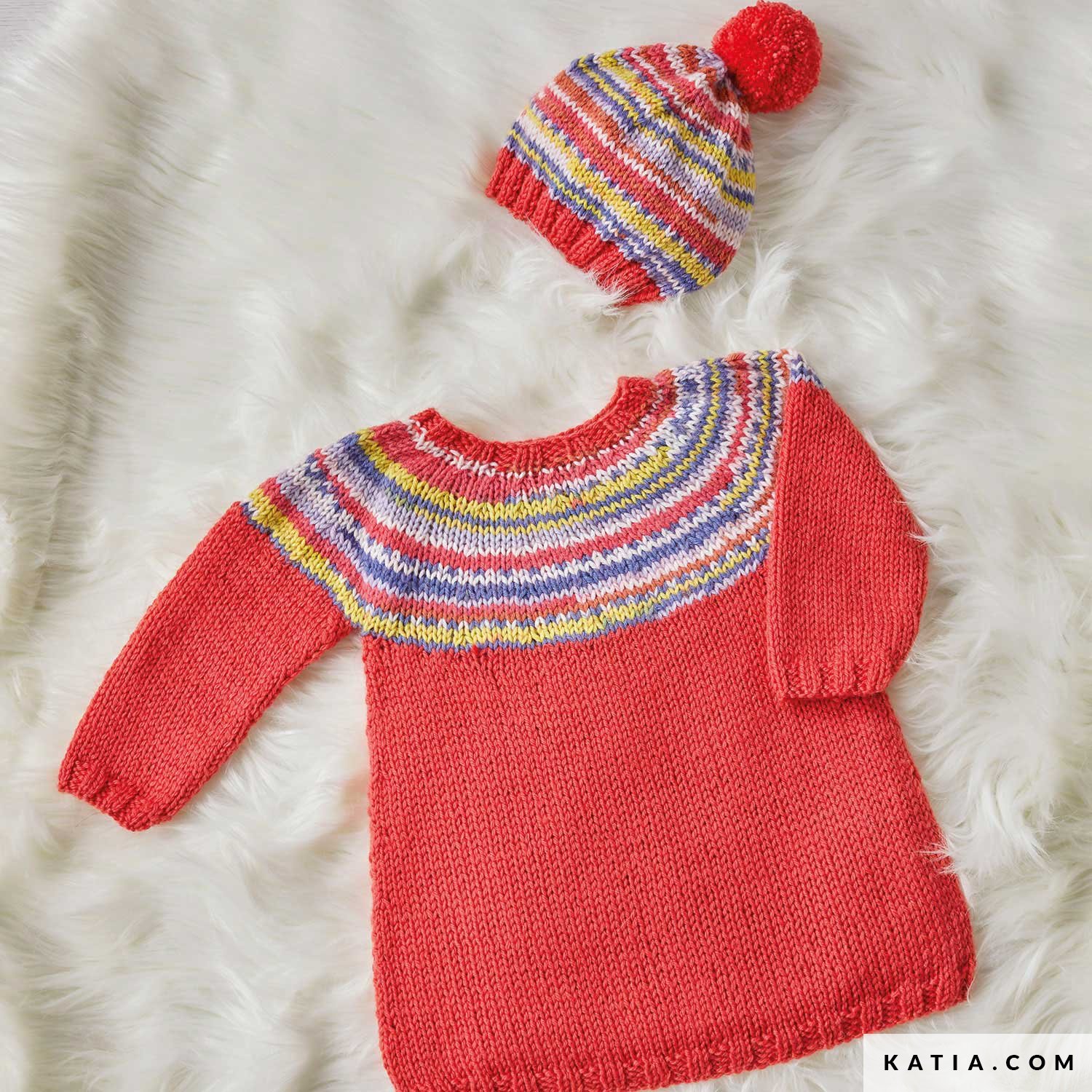 patron tricoter tricot crochet layette set automne hiver katia 6230 47 g