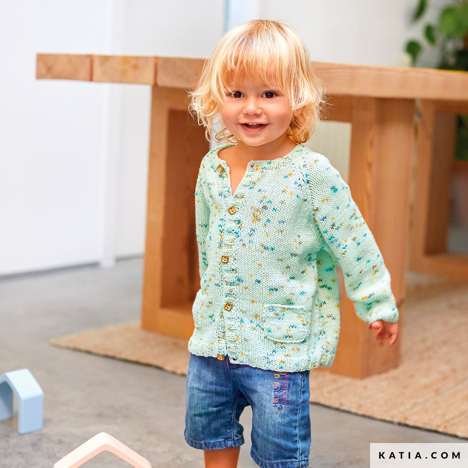 pattern knit crochet baby jacket spring summer katia 6252 43 g