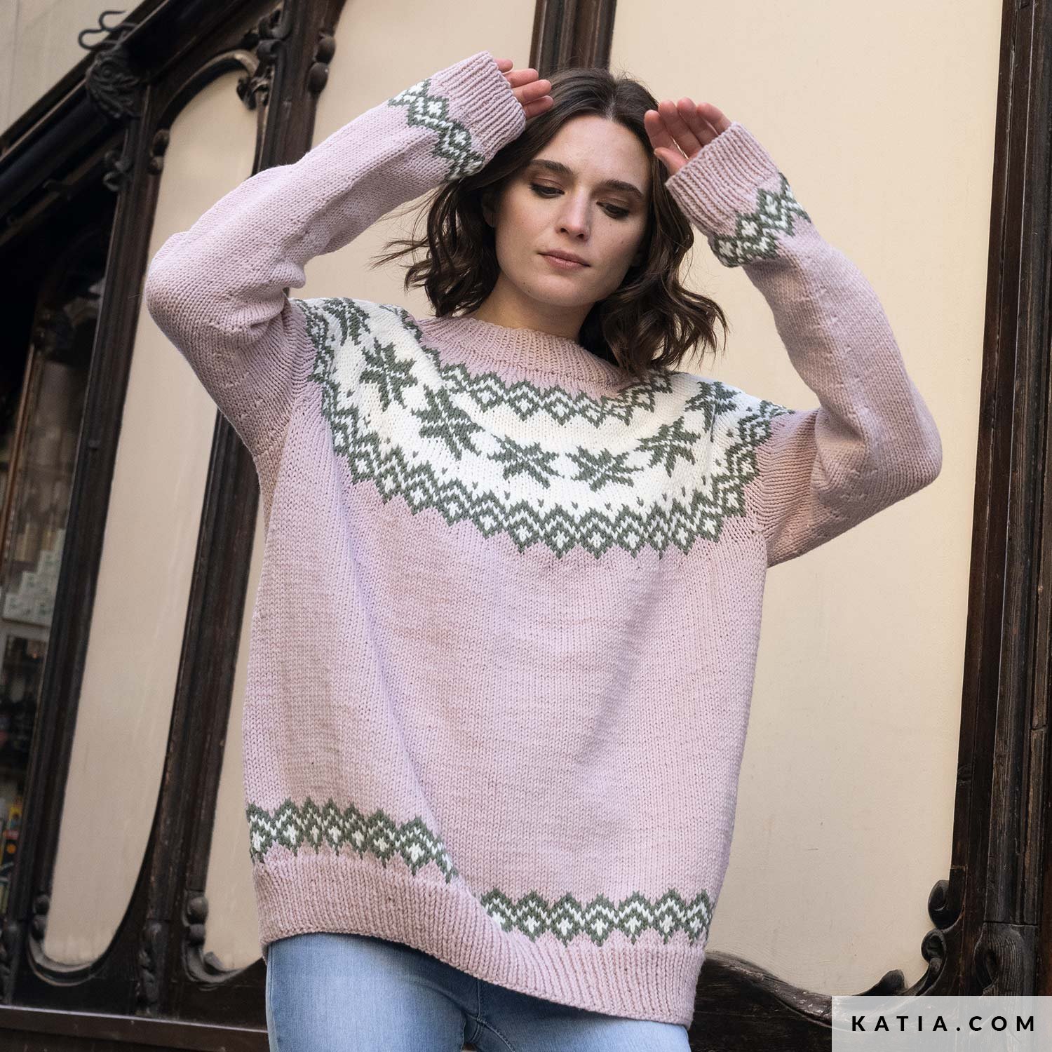 patron tricoter tricot crochet femme pull automne hiver katia 6266 14 02 g