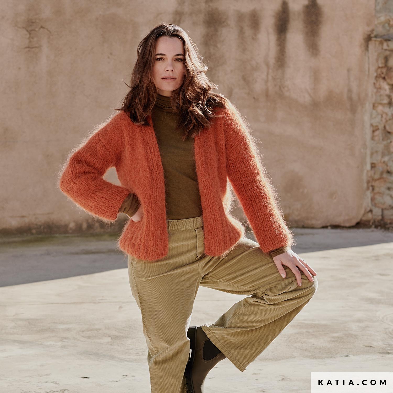 anleitung stricken hakeln damen jacke herbst winter katia 6277 28 03 g