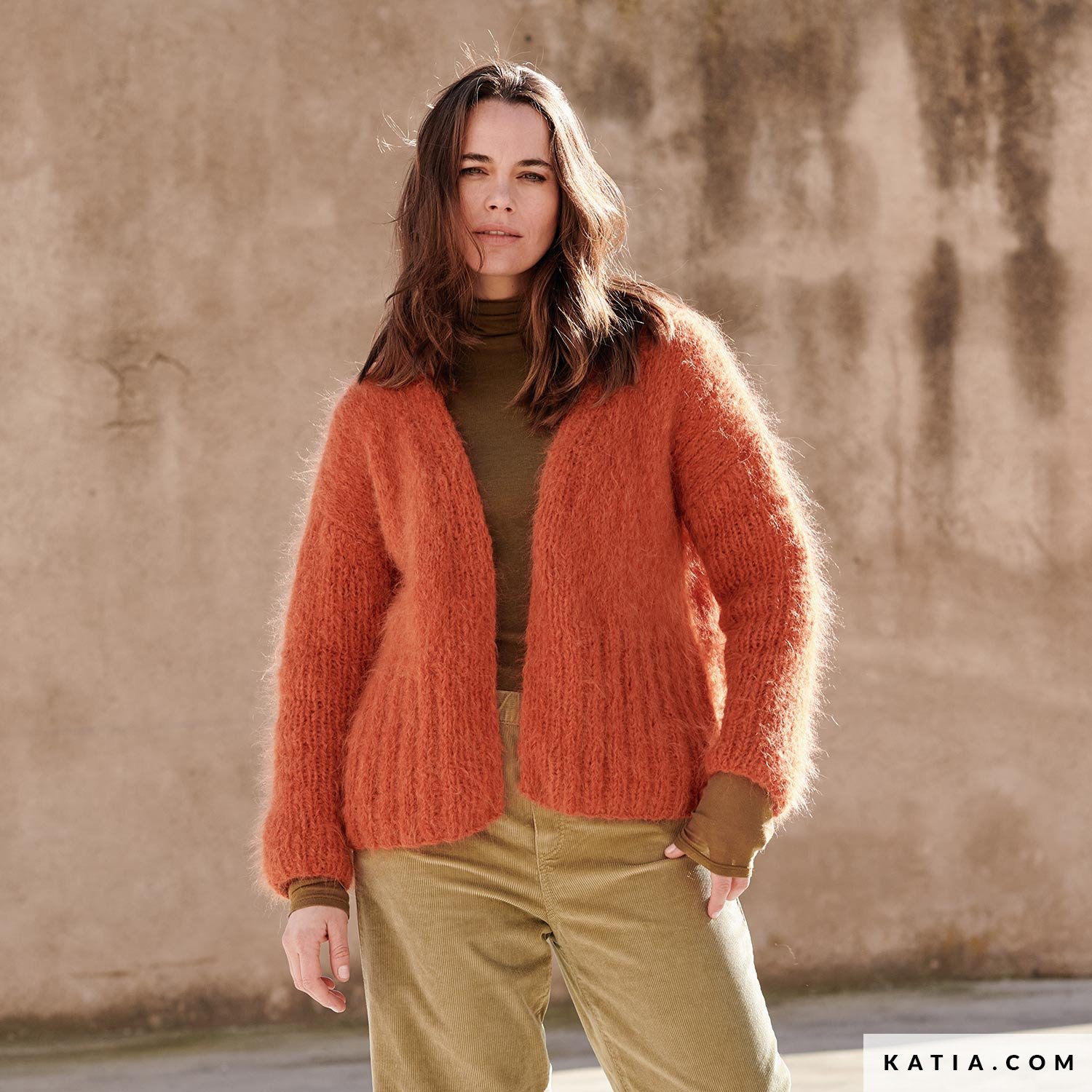 anleitung stricken hakeln damen jacke herbst winter katia 6277 28 g