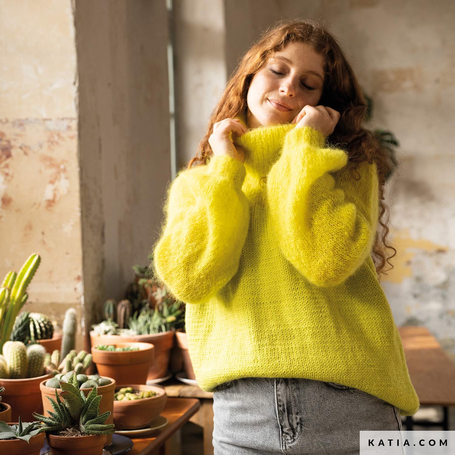 pattern knit crochet woman sweater autumn winter katia 6281 8 04 g