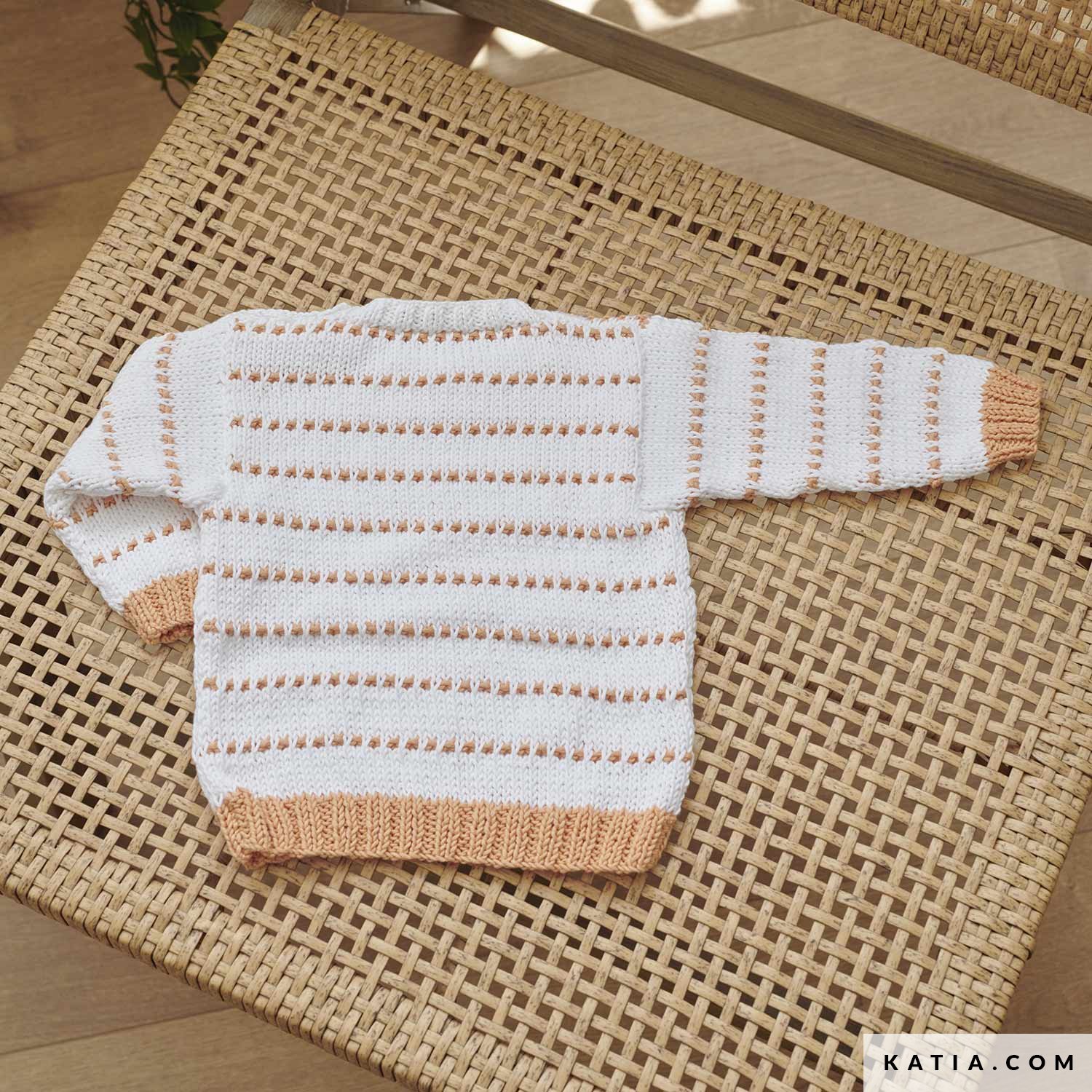 pattern knit crochet baby sweater spring summer katia 6283 7 03 g