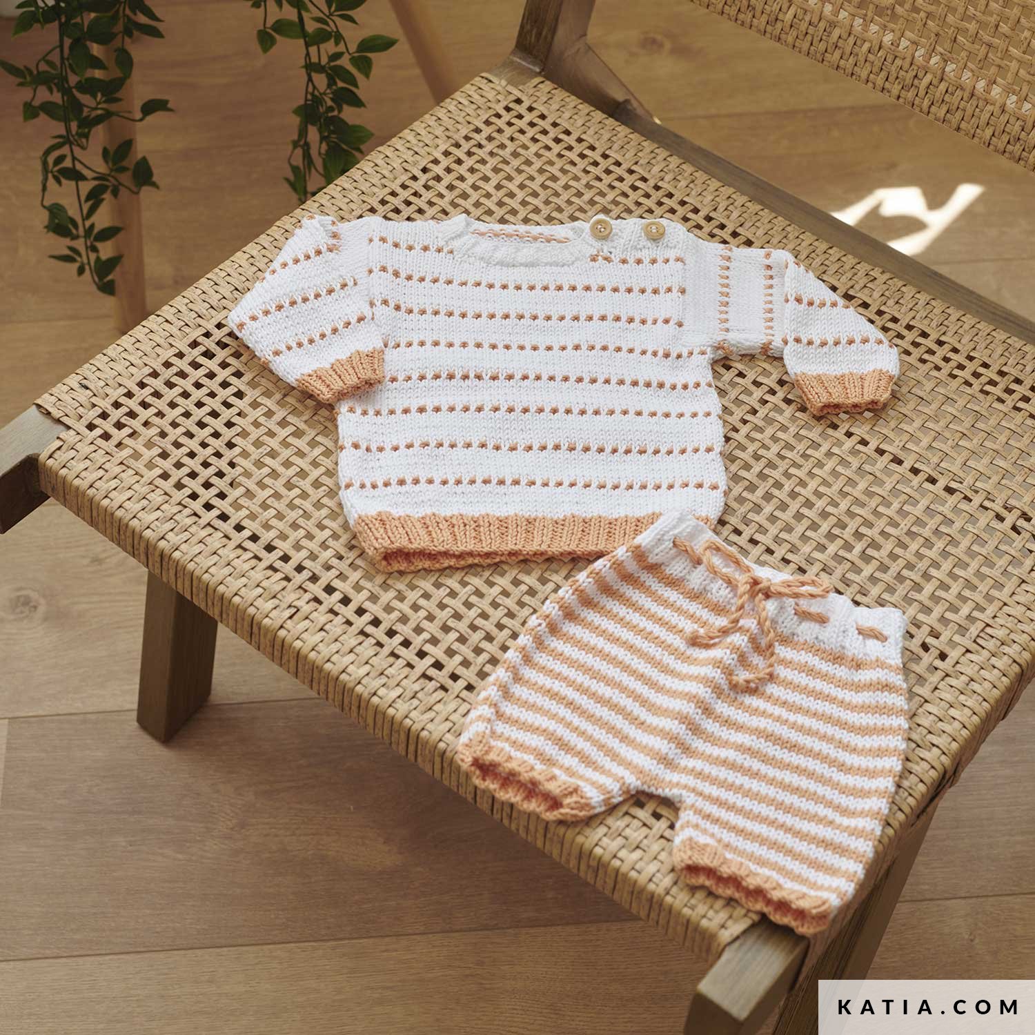 pattern knit crochet baby sweater spring summer katia 6283 7 04 g