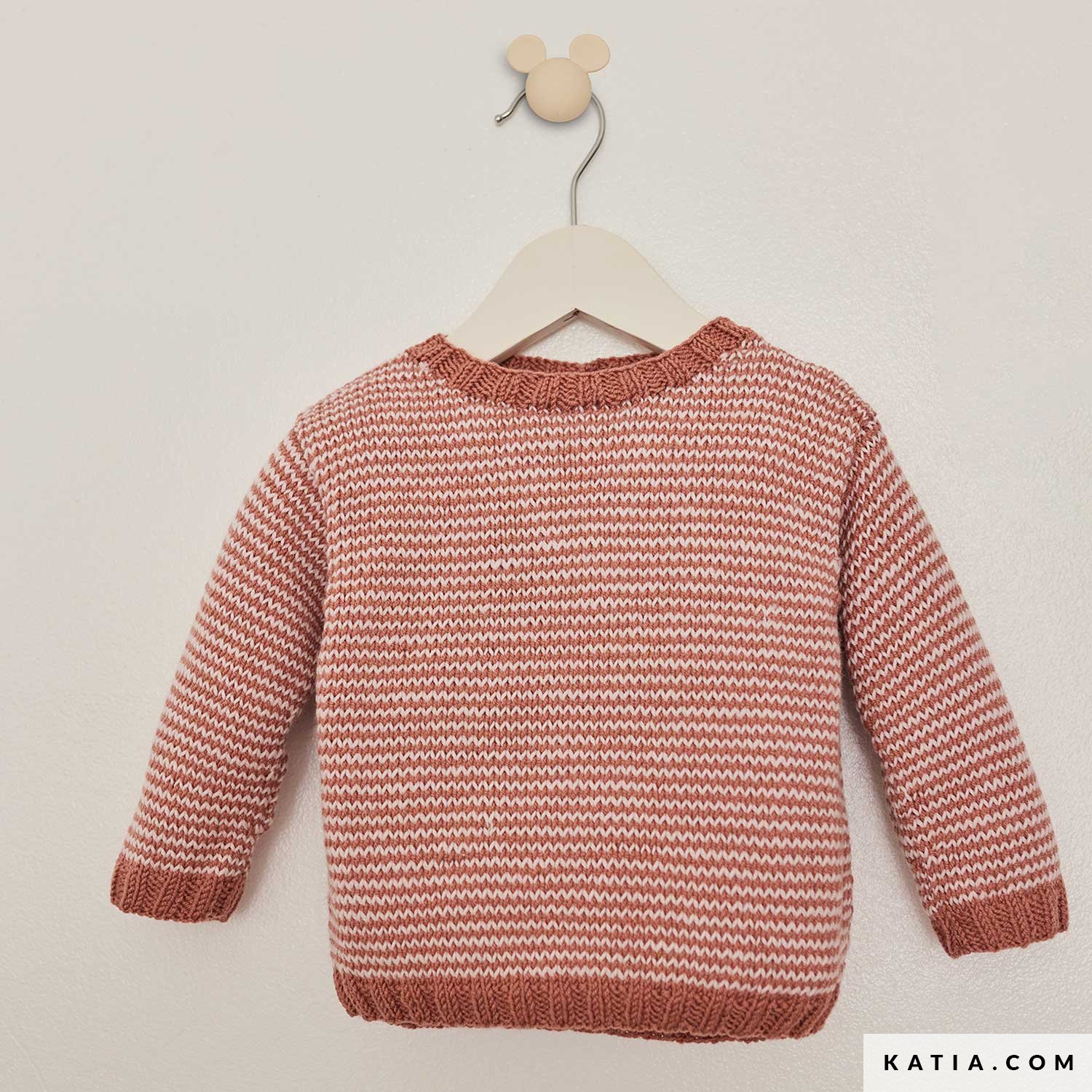 patron tejer punto ganchillo bebe jersey otono invierno katia 6304 11 g