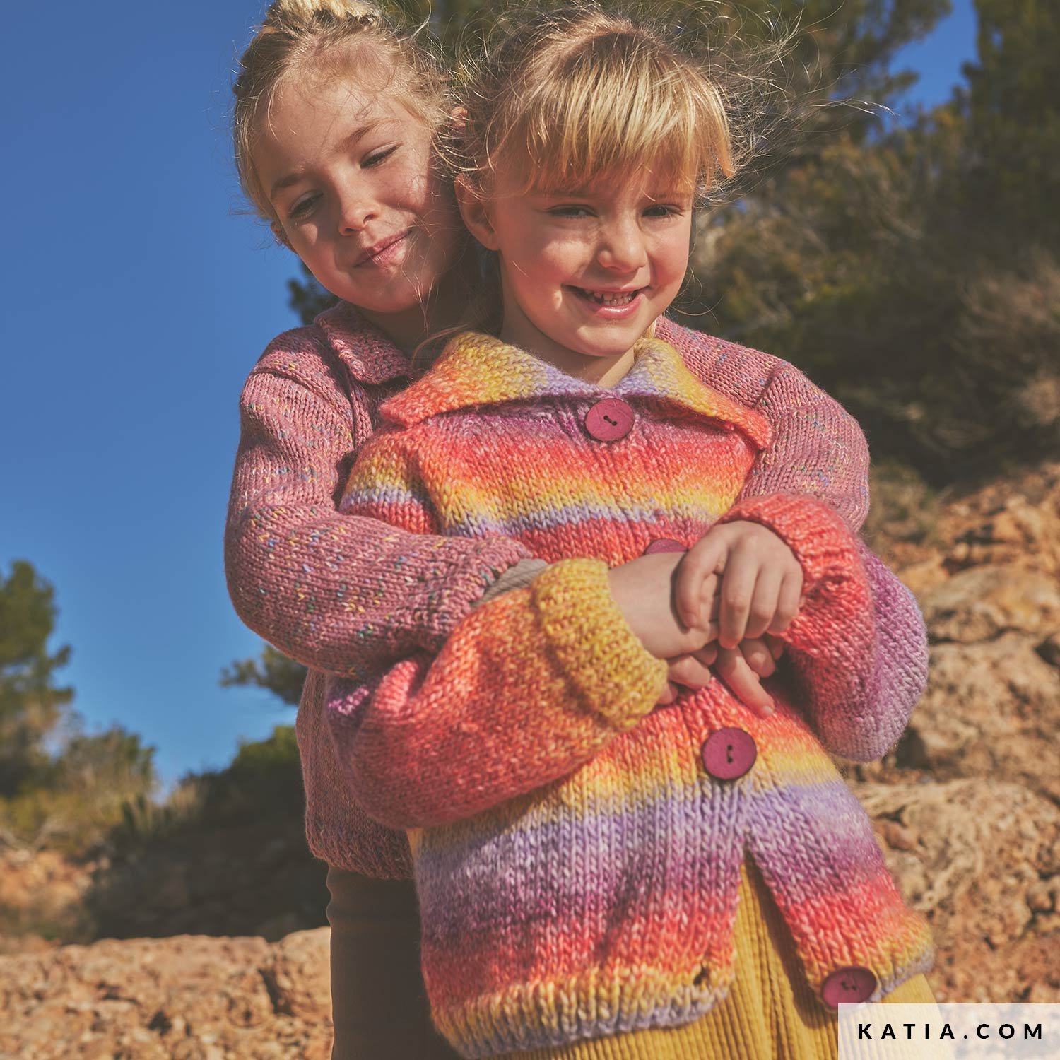 pattern knit crochet kids jacket autumn winter katia 6305 16 01 g