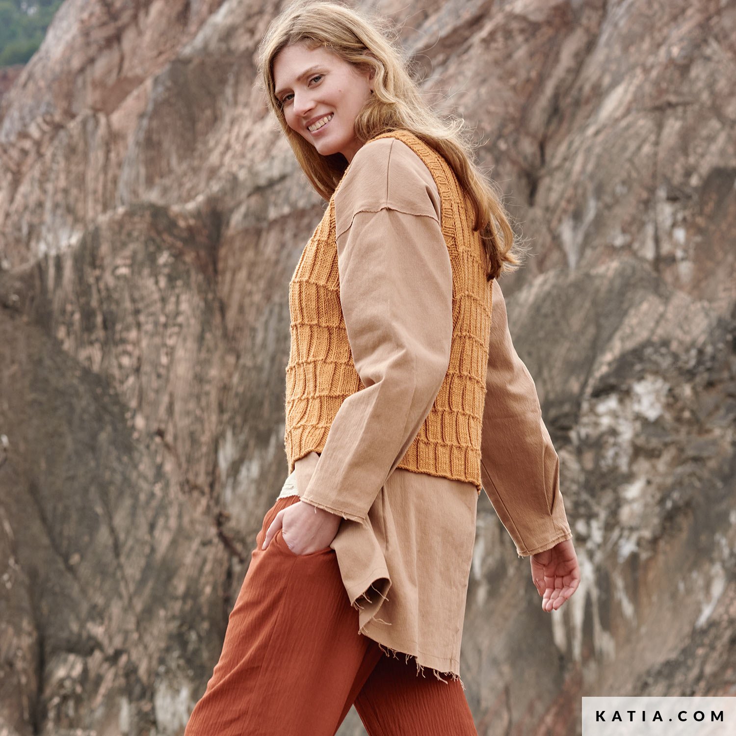 schema maglia uncinetto donna gilet autunno inverno katia 6309 4 03 g
