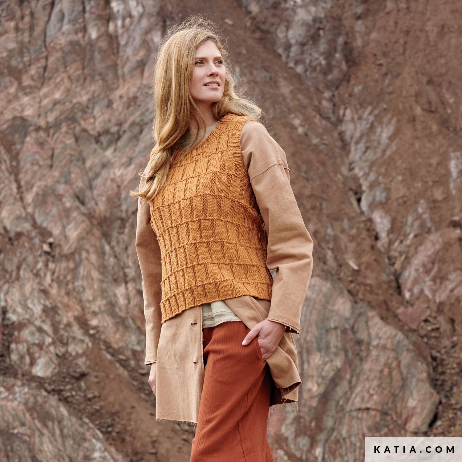 schema maglia uncinetto donna gilet autunno inverno katia 6309 4 g