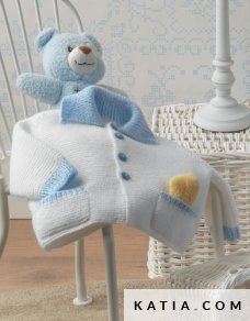 patron tejer punto ganchillo bebe chaqueta otono invierno katia 6714 1 p