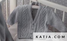 patron tejer punto ganchillo bebe chaqueta otono invierno katia 6714 25 p