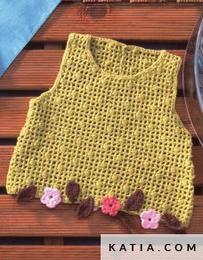 anleitung stricken hakeln baby top fruhjahr sommer katia 6726 28 p