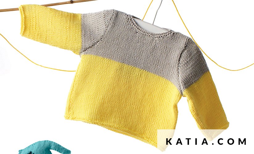 anleitung stricken hakeln baby pullover fruhjahr sommer katia 6765 6 g