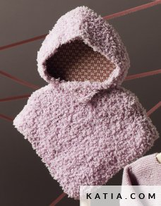 patron tricoter tricot crochet layette poncho automne hiver katia 6895 4 p
