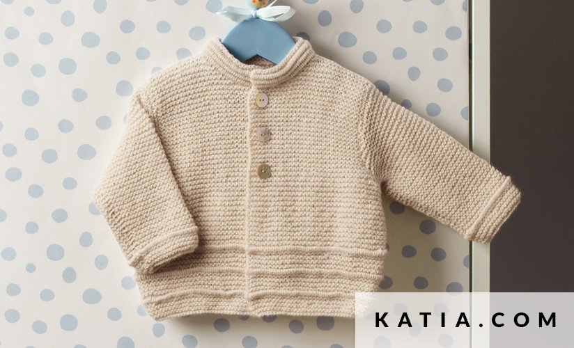 patron tricoter tricot crochet layette veste automne hiver katia 6895 18 g