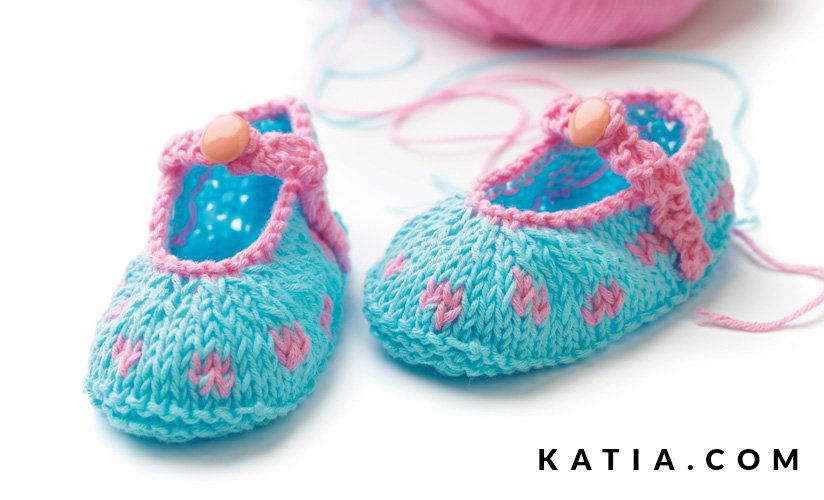 pattern knit crochet baby baby booties spring summer katia 6919 26 g