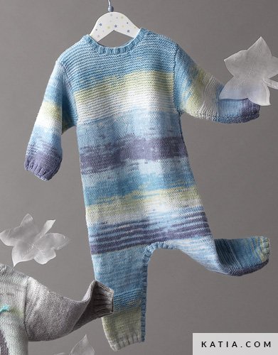 schema maglia uncinetto bebe pagliaccetto autunno inverno katia 6933 23 g