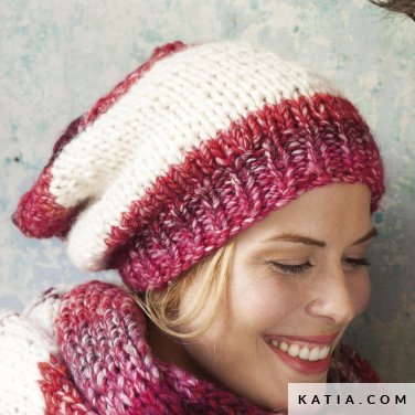 patron tejer punto ganchillo hombre bufanda otono invierno katia 6954 58 p