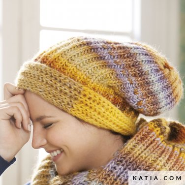 patron tricoter tricot crochet femme bonnet automne hiver katia 6954 13a p