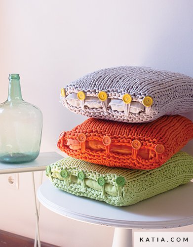 pattern knit crochet home cushion spring summer katia 6987 62 g