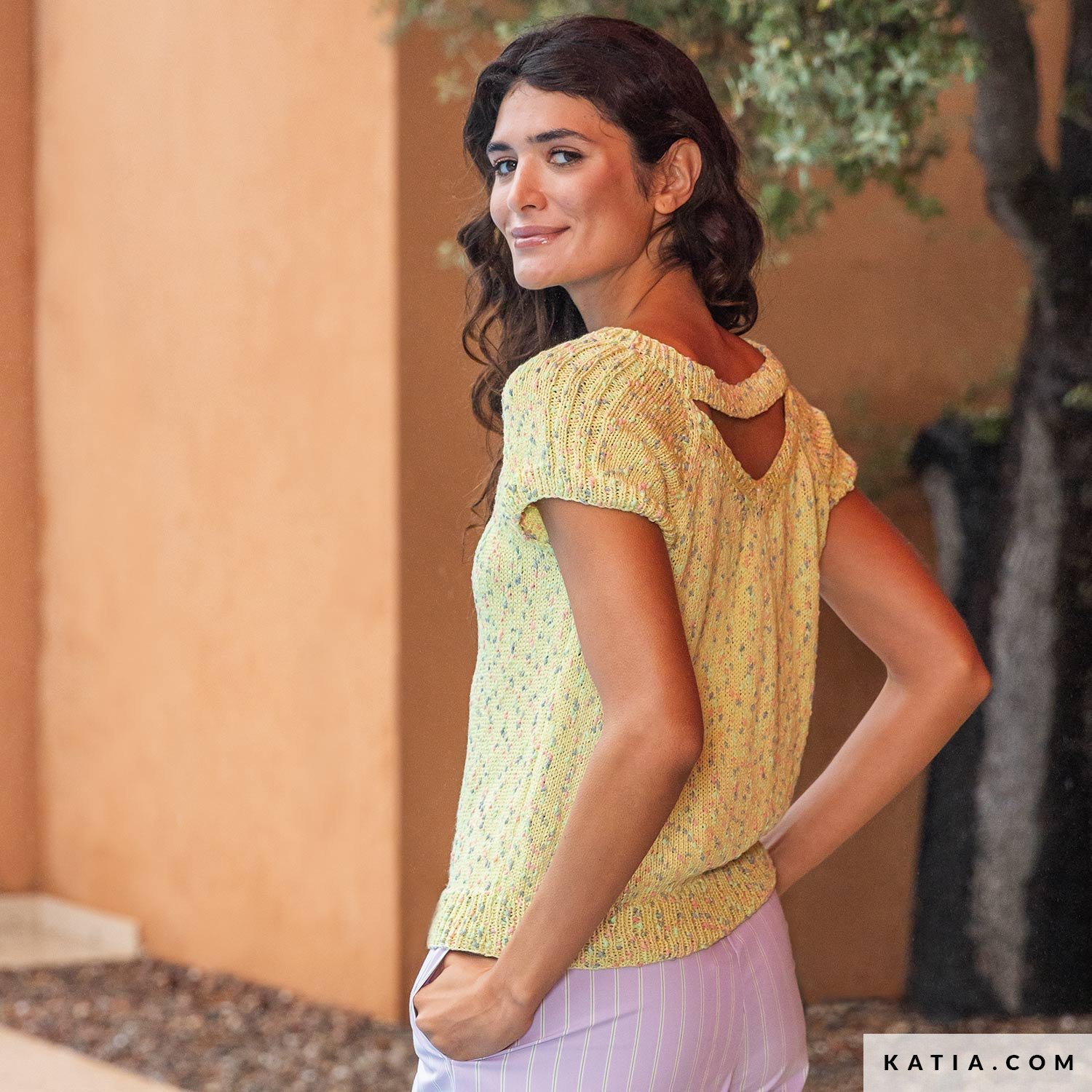 schema maglia uncinetto donna top primavera estate katia 7902 20 03 g