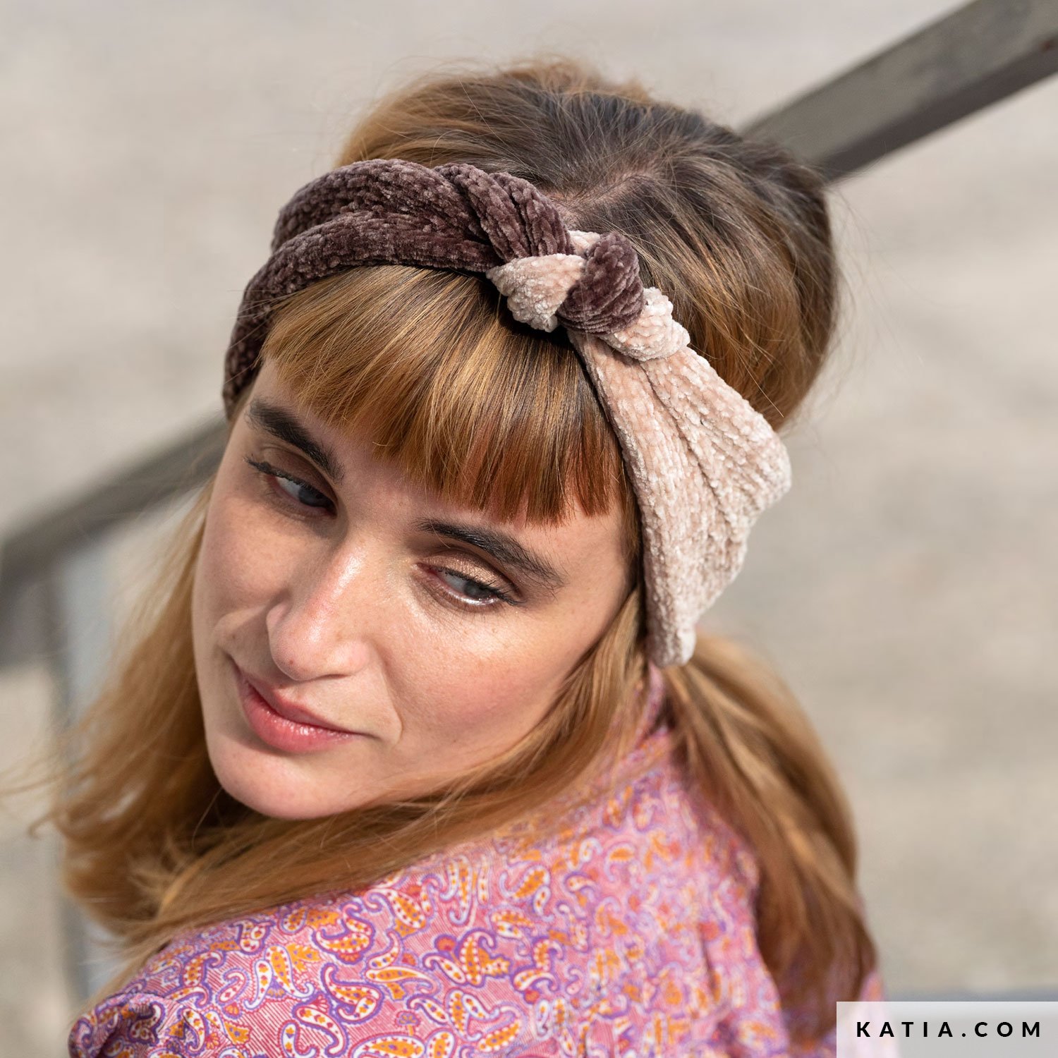patron tejer punto ganchillo mujer turbante otono invierno katia 8028 438 g