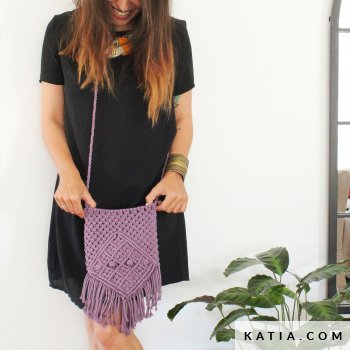 anleitung stricken hakeln damen tasche fruhjahr sommer katia 8033 438 w