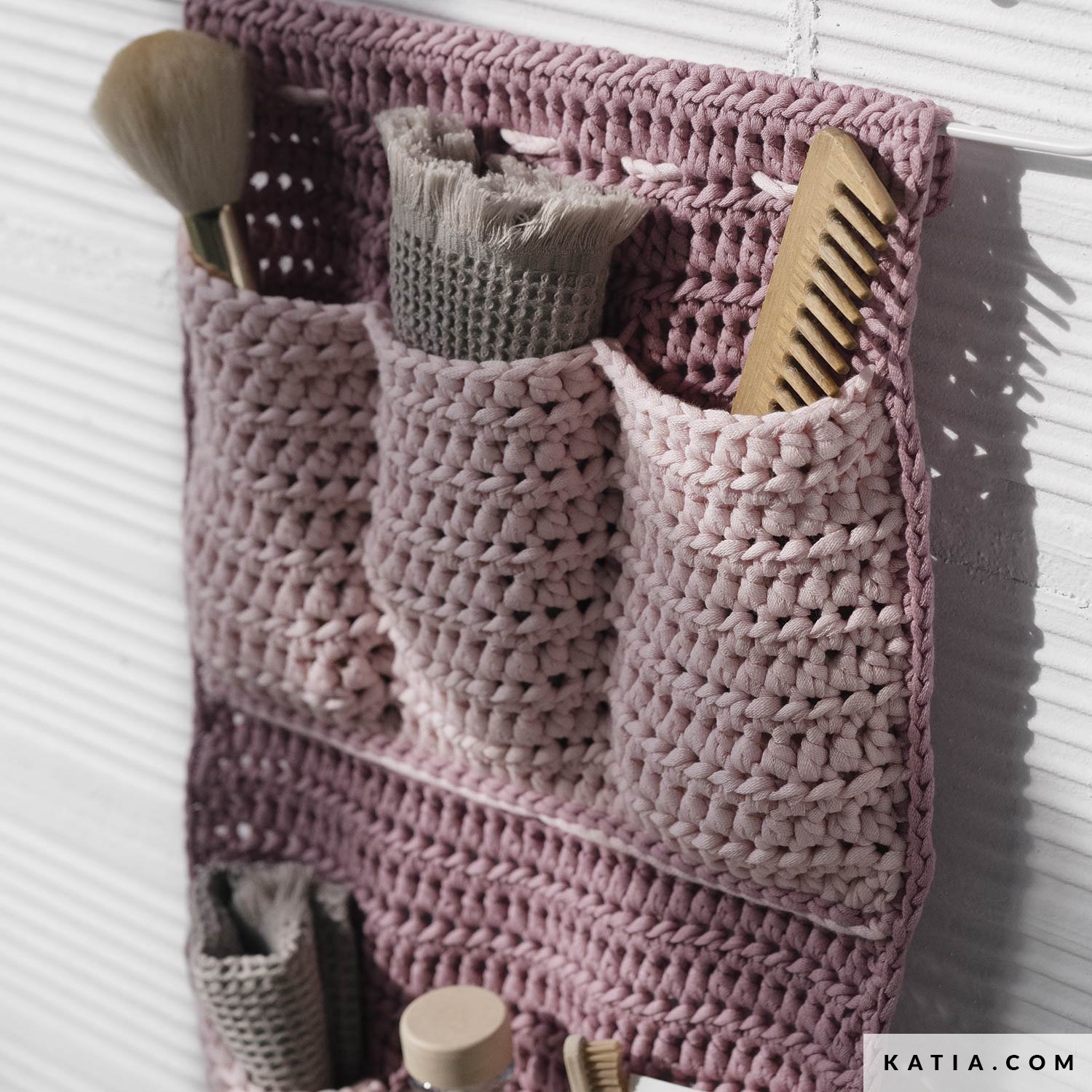 pattern knit crochet home caddy organizer spring summer katia 8035 394 01 g