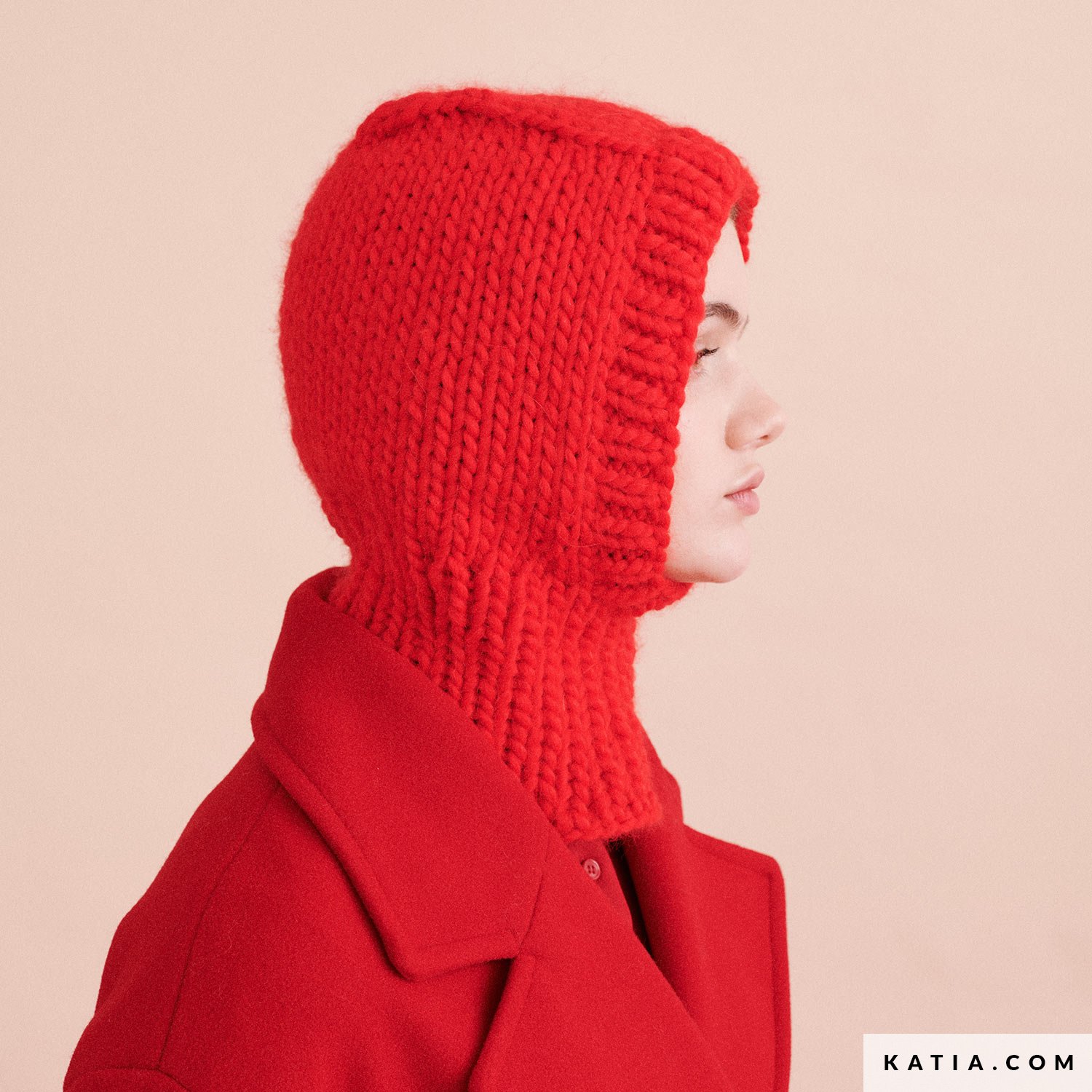 patron tejer punto ganchillo mujer balaclava otono invierno katia 8040 264d 01 g