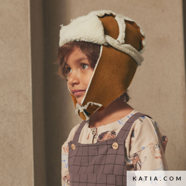 cappello invernale in stile aviatore per bambini l97 2324 katia p
